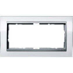 Gira Rahmen 1002726 2fach ZR Alu Event Klar weiss