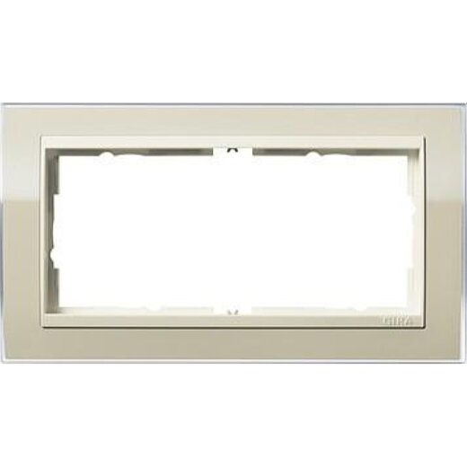 Gira Rahmen 1002771 2fach o.M. ZR cw Event Klar Sand