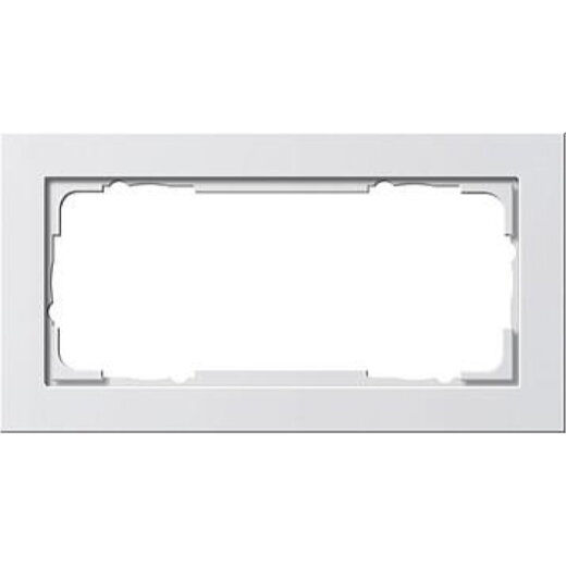Gira Rahmen 100222 2fach o.M. E2 reinweiss matt