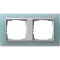 Gira Rahmen 021251 2fach + ZR Alu Event Opak Mint
