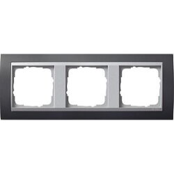 Gira Rahmen 021381 3fach + ZR Alu Event anthrazit