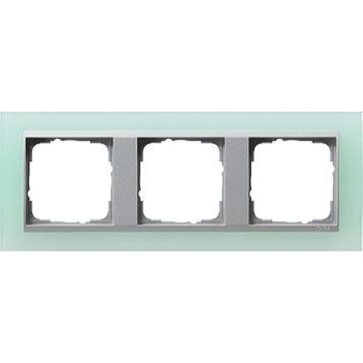 Gira Rahmen 021351 3fach + ZR Alu Event Opak Mint