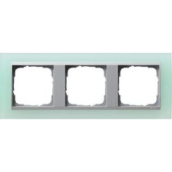 Gira Rahmen 021351 3fach + ZR Alu Event Opak Mint