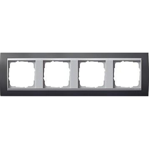 Gira Rahmen 021481 4fach + ZR Alu Event anthrazit
