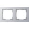 Gira Rahmen 021225 2fach E2 Farbe Alu