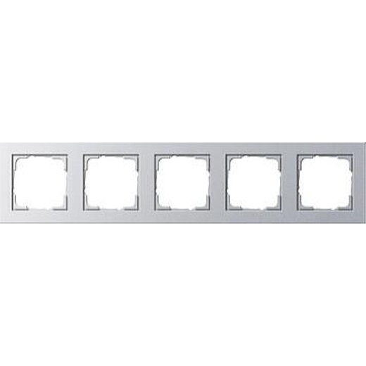 Gira Rahmen 021525 5fach E2 Farbe Alu