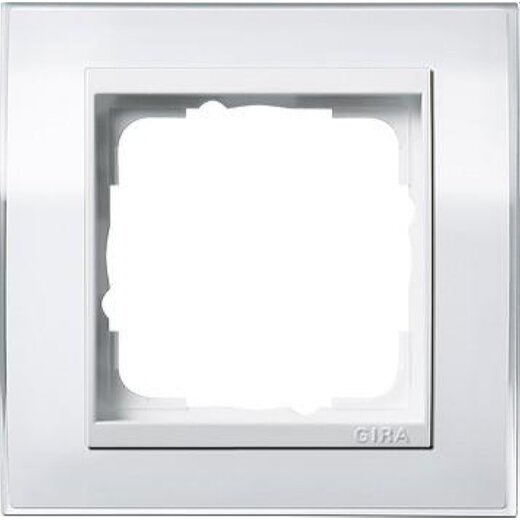 Gira Rahmen 0211723 1fach + ZR rw Event Klar weiss