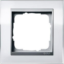 Gira Rahmen 0211726 1fach + ZR Alu Event Klar weiss