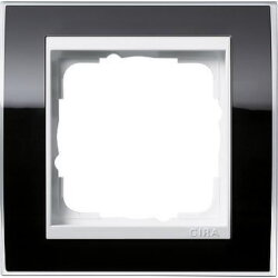 Gira Rahmen 0211733 1fach + ZR rw Event Klar schwarz