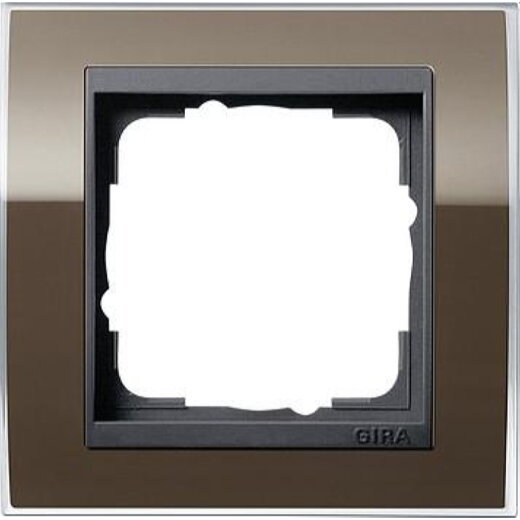 Gira Rahmen 0211768 1fach + ZR Anth Event Klar Braun