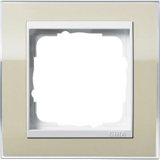 Gira Rahmen 0211773 1fach + ZR rw Event Klar Sand