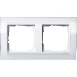 Gira Rahmen 0212723 2fach + ZR rw Event Klar weiss