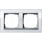 Gira Rahmen 0212726 2fach + ZR Alu Event Klar weiss