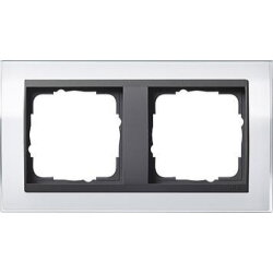 Gira Rahmen 0212728 2fach + ZR Anth Event Klar weiss