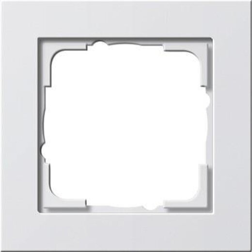Gira Rahmen 021122 1fach E2 reinweiss matt