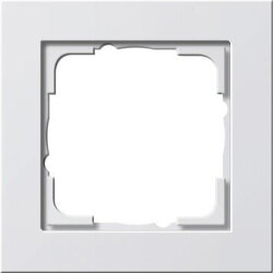 Gira Rahmen 021122 1fach E2 reinweiss matt