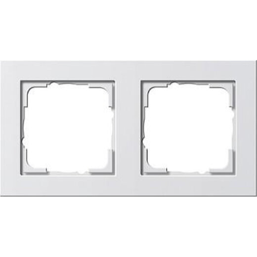 Gira Rahmen 021222 2fach E2 reinweiss matt