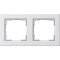 Gira Rahmen 021222 2fach E2 reinweiss matt