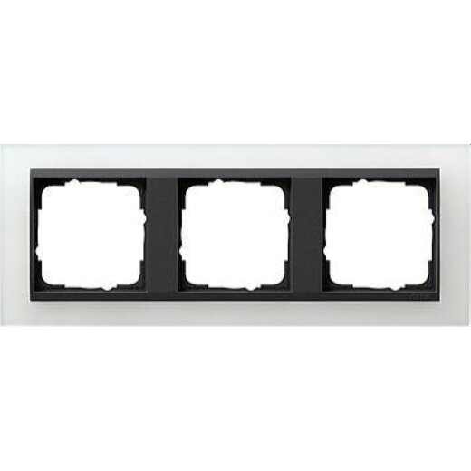 Gira Rahmen 021324 3fach + ZR Anth Event Opak weiss