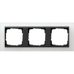 Gira Rahmen 021324 3fach + ZR Anth Event Opak weiss