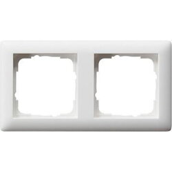 Gira Rahmen 021204 2fach Standard 55 reinweiss matt