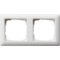 Gira Rahmen 021204 2fach Standard 55 reinweiss matt