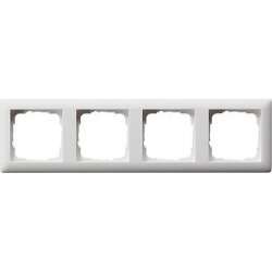 Gira Rahmen 021404 4fach Standard 55 reinweiss matt