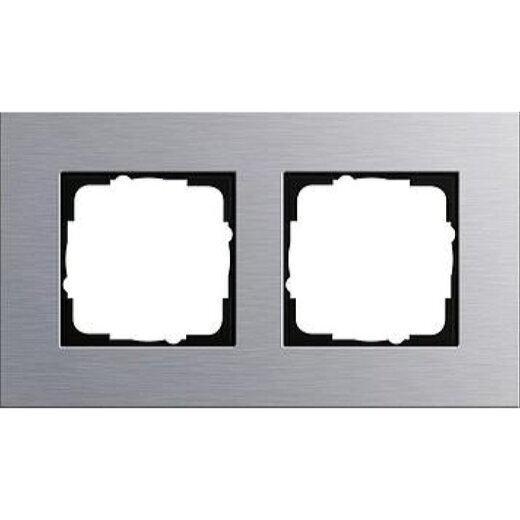 Gira Rahmen 021217 2fach Esprit Aluminium
