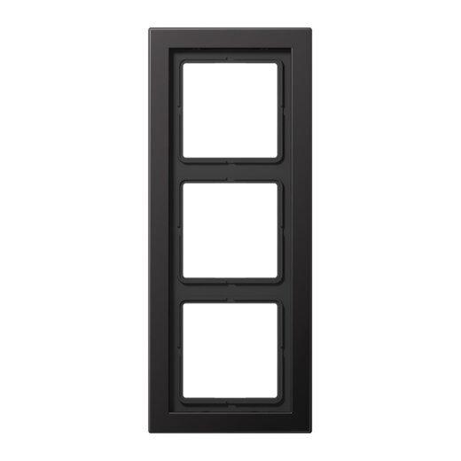 Jung Rahmen 3fach, Aluminium lackiert, LS-DESIGN, dark (lackiertes Aluminium) ALD2983D