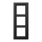 Jung Rahmen 3fach, Aluminium lackiert, LS-DESIGN, dark (lackiertes Aluminium) ALD2983D