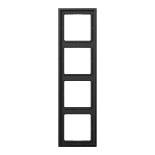 Jung Rahmen 4fach, Aluminium lackiert, LS 990, dark (lackiertes Aluminium) AL2984D