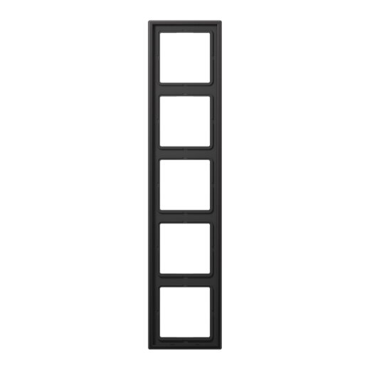 Jung Rahmen 5fach, Aluminium lackiert, LS 990, dark (lackiertes Aluminium) AL2985D