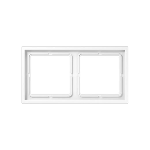 Jung Rahmen 2fach, Thermoplast, LS ZERO, alpinweiß LSZ982BFWW