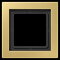 Jung Rahmen 1fach, Messing, LS-DESIGN, Messing classic MED2981C