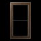 Jung Rahmen, 2-fach, FLAT DESIGN, Messing antik FDME2982AT