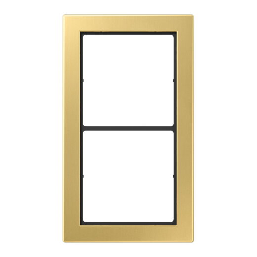 Jung Rahmen, 2-fach, FLAT DESIGN, Messing classic FDME2982C