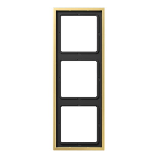 Jung Rahmen 3fach, Messing, LS 990, Messing classic ME2983C