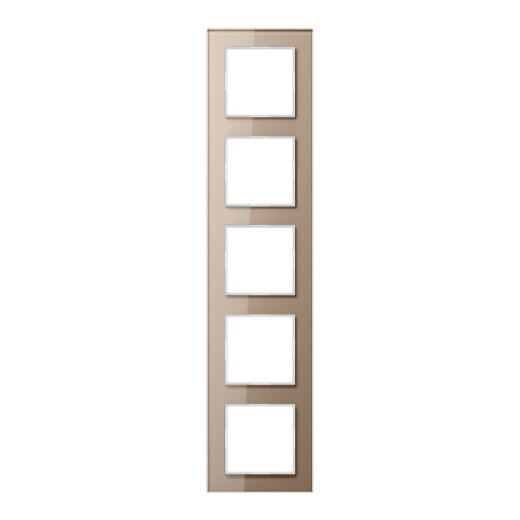 Jung Glasrahmen 5fach, Glas, A CREATION, champagner AC585GLCH