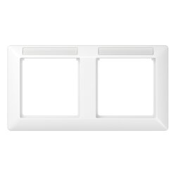 Jung Rahmen 2fach, mit Fenster (sprühnebeldicht),...
