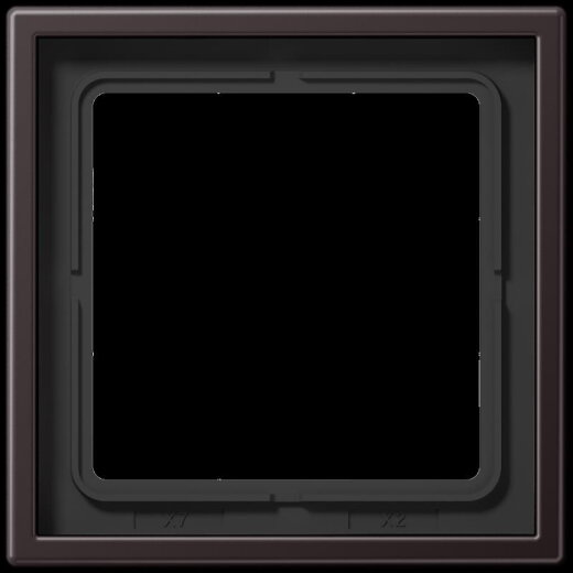 Jung Rahmen 1fach, Aluminium lackiert, LS 990, dark (lackiertes Aluminium) AL2981D