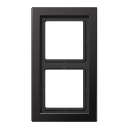 Jung Rahmen 2fach, Aluminium lackiert, LS-DESIGN, dark (lackiertes Aluminium) ALD2982D
