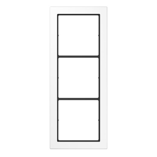 Jung Rahmen, 3-fach, FLAT DESIGN, alpinweiß FD983WW