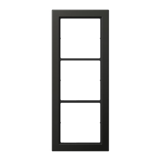 Jung Rahmen, 3-fach, FLAT DESIGN, anthrazit (lackiertes Aluminium) FDAL2983AN