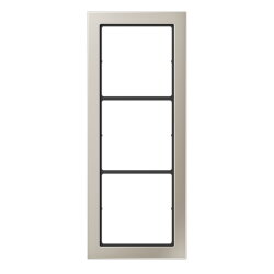 Jung Rahmen, 3-fach, FLAT DESIGN, Edelstahl FDES2983