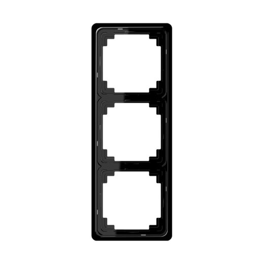 Jung Rahmen 3fach, Duroplast, CD PLUS, schwarz CDP583SW