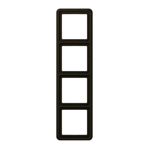 Jung Rahmen 4fach, Thermoplast, CD 500, braun CD584WUBR