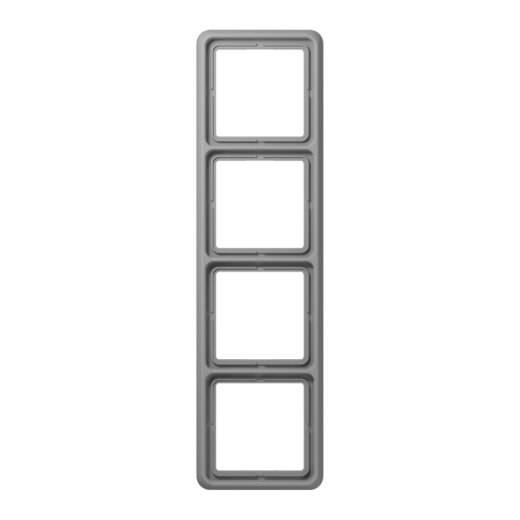 Jung Rahmen 4fach, Thermoplast, CD 500, grau CD584WUGR