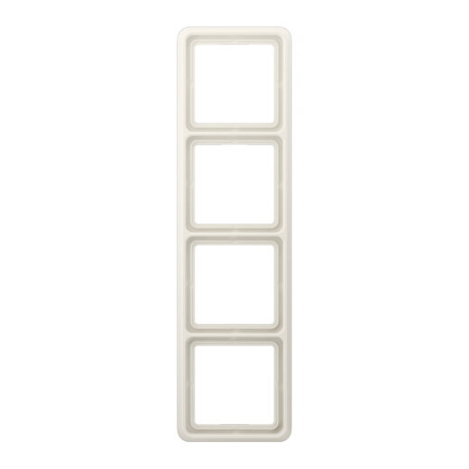 Jung Rahmen 4fach, Thermoplast, CD 500, weiß CD584WUW