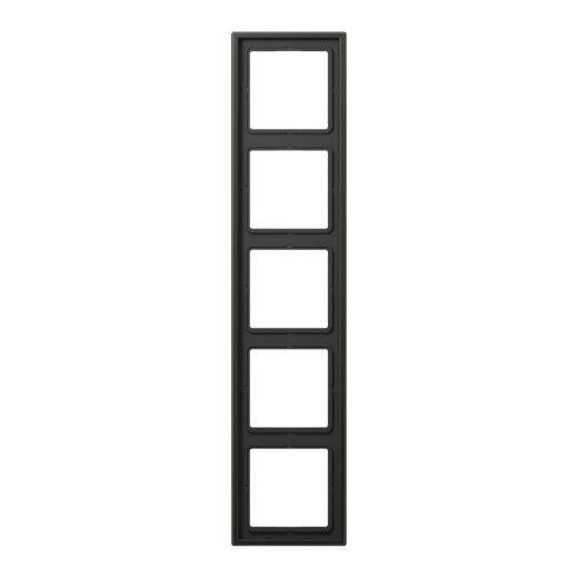 Jung Rahmen 5fach, Aluminium lackiert, LS 990, anthrazit (lackiertes Aluminium) AL2985AN