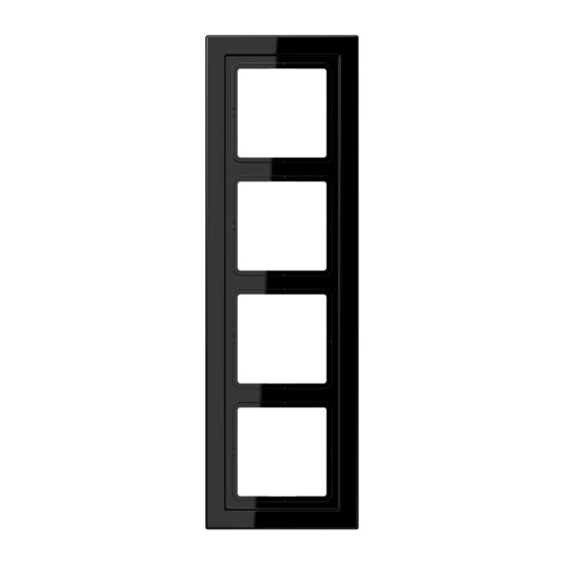 Jung Rahmen 4fach, Duroplast, LS-DESIGN, schwarz LSD984SW